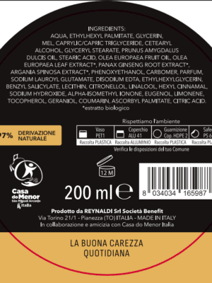 Crema corpo al miele
