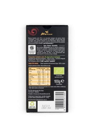 Cioccolato Mascao fondente extra 70% bio - 100 gr