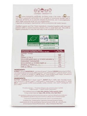 Baci di dama bio con farina integrale di avena e cacao