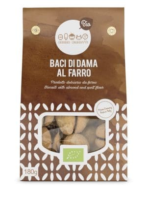 Baci di dama bio con farina integrale di farro