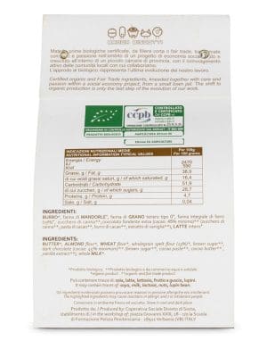 Baci di dama bio con farina integrale di farro