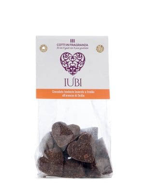 IUBI allArancia Cioccolatini fondenti con scorze darancia - 150 gr
