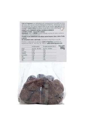 IUBI allArancia Cioccolatini fondenti con scorze darancia - 150 gr