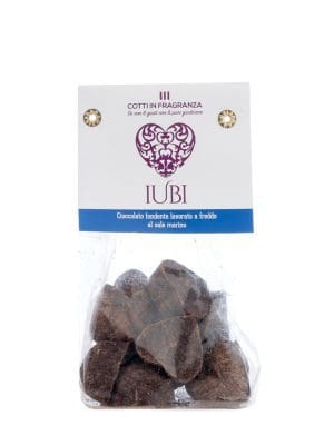 IUBI al Sale Cioccolatini fondenti con sale marino - 150 gr