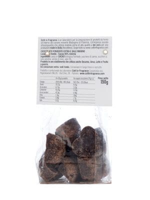 IUBI al Sale Cioccolatini fondenti con sale marino - 150 gr
