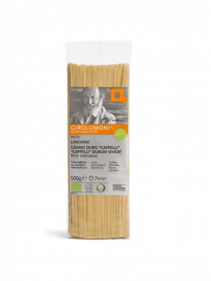 Linguine bio trafilate al bronzo - varietà Cappelli - 500 gr