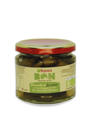 Straccetti di zucchine sott'olio BIO - 212 gr